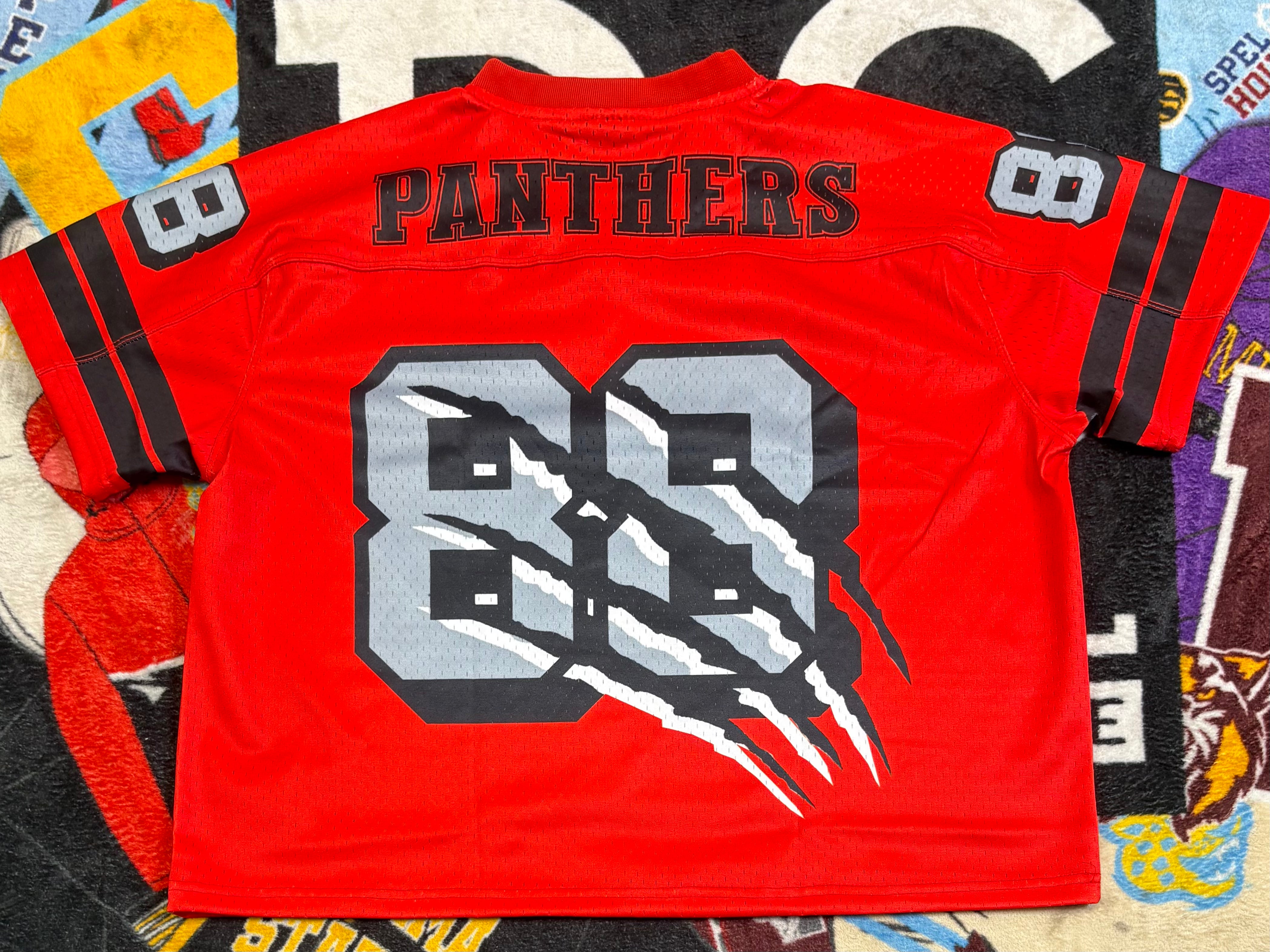 Clark Atlanta Panthers Crop Football Jersey