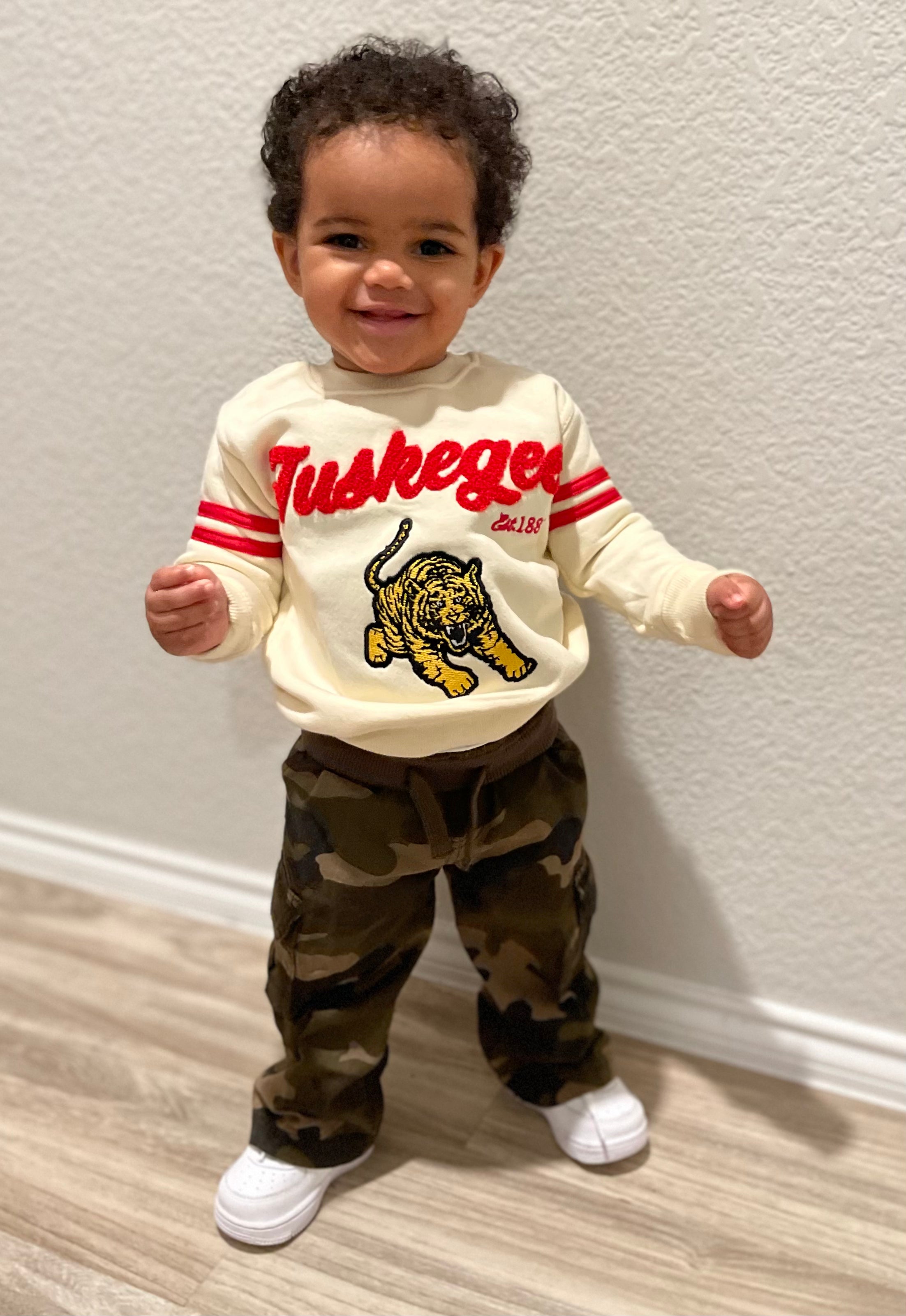 Kids Tuskegee Golden Tiger Vintage Sweatshirt