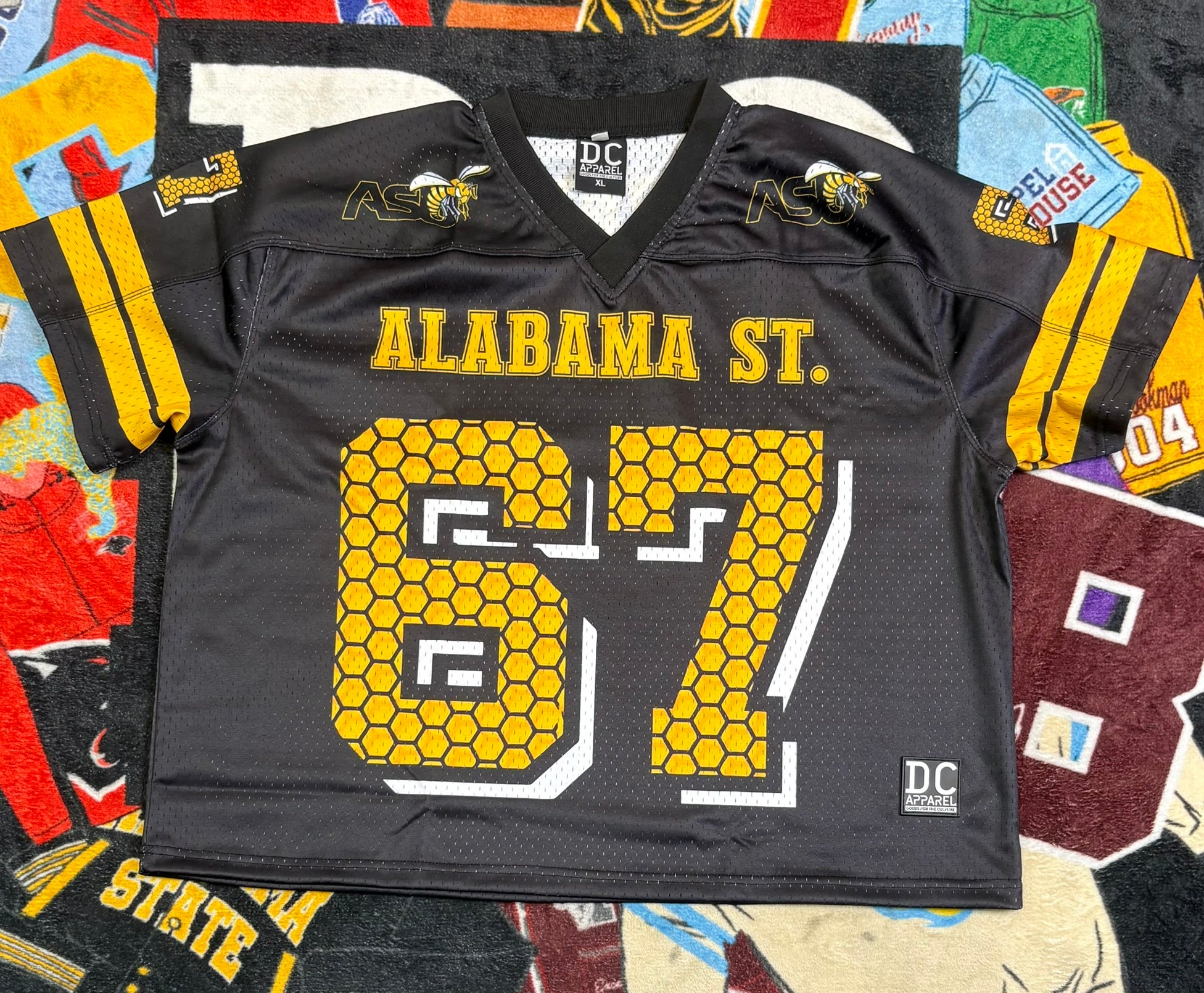 Alabama State Hornets Crop Football Jersey