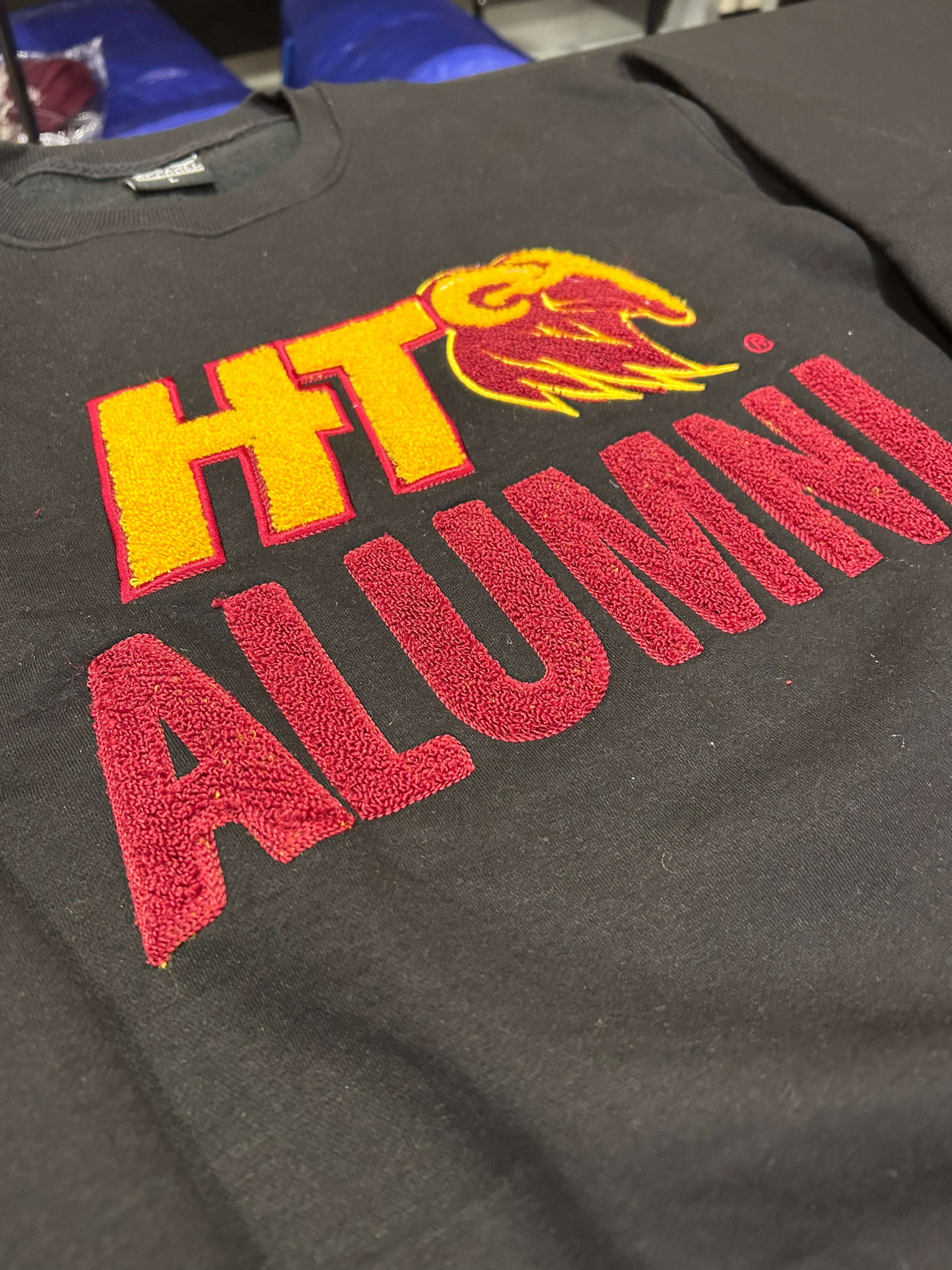 Huston-Tillotson University HBCU HT Rams Alumni Black Crewneck Sweatshirt