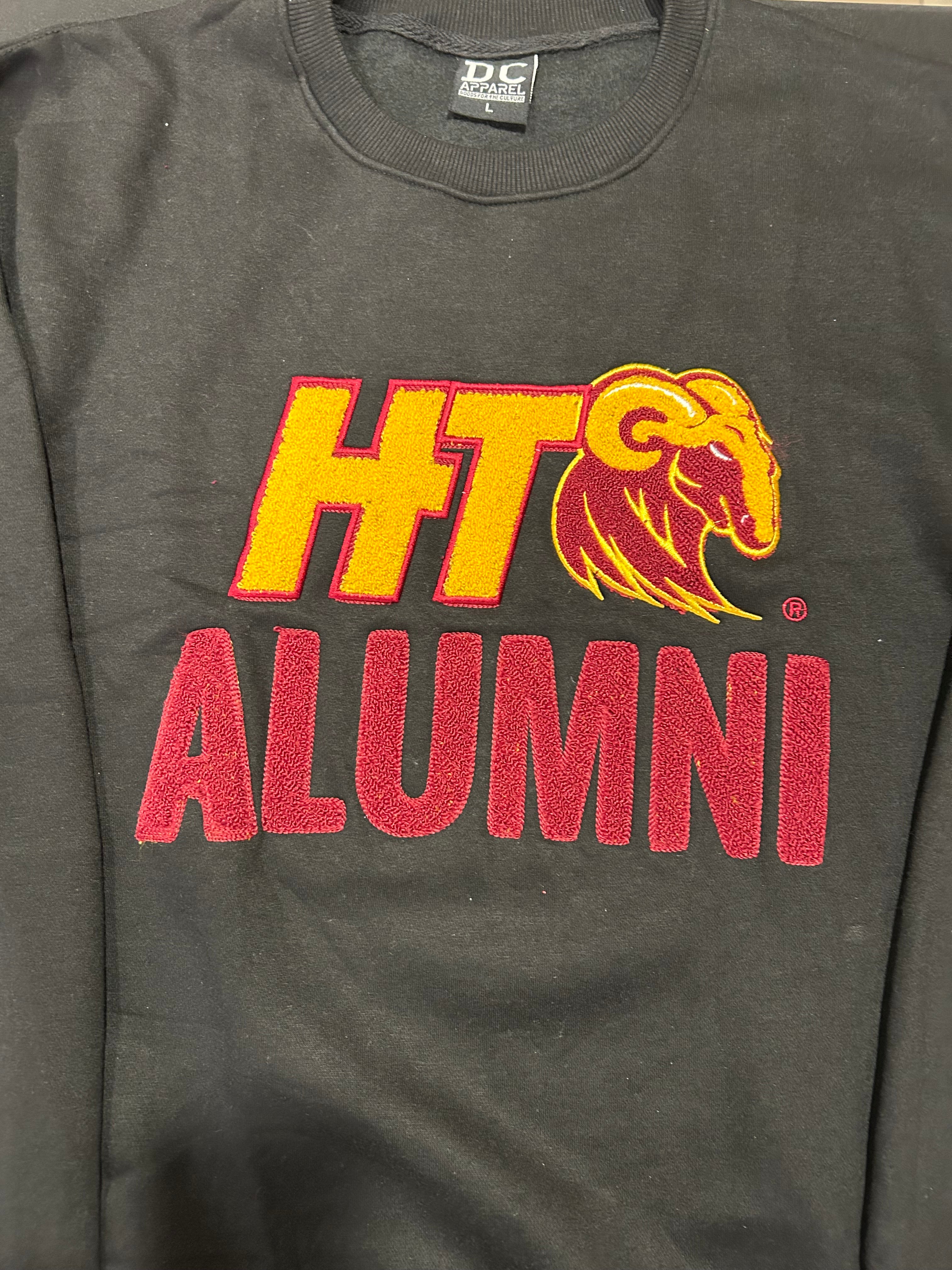 Huston-Tillotson University HBCU HT Rams Alumni Gray Crewneck Sweatshirt 2