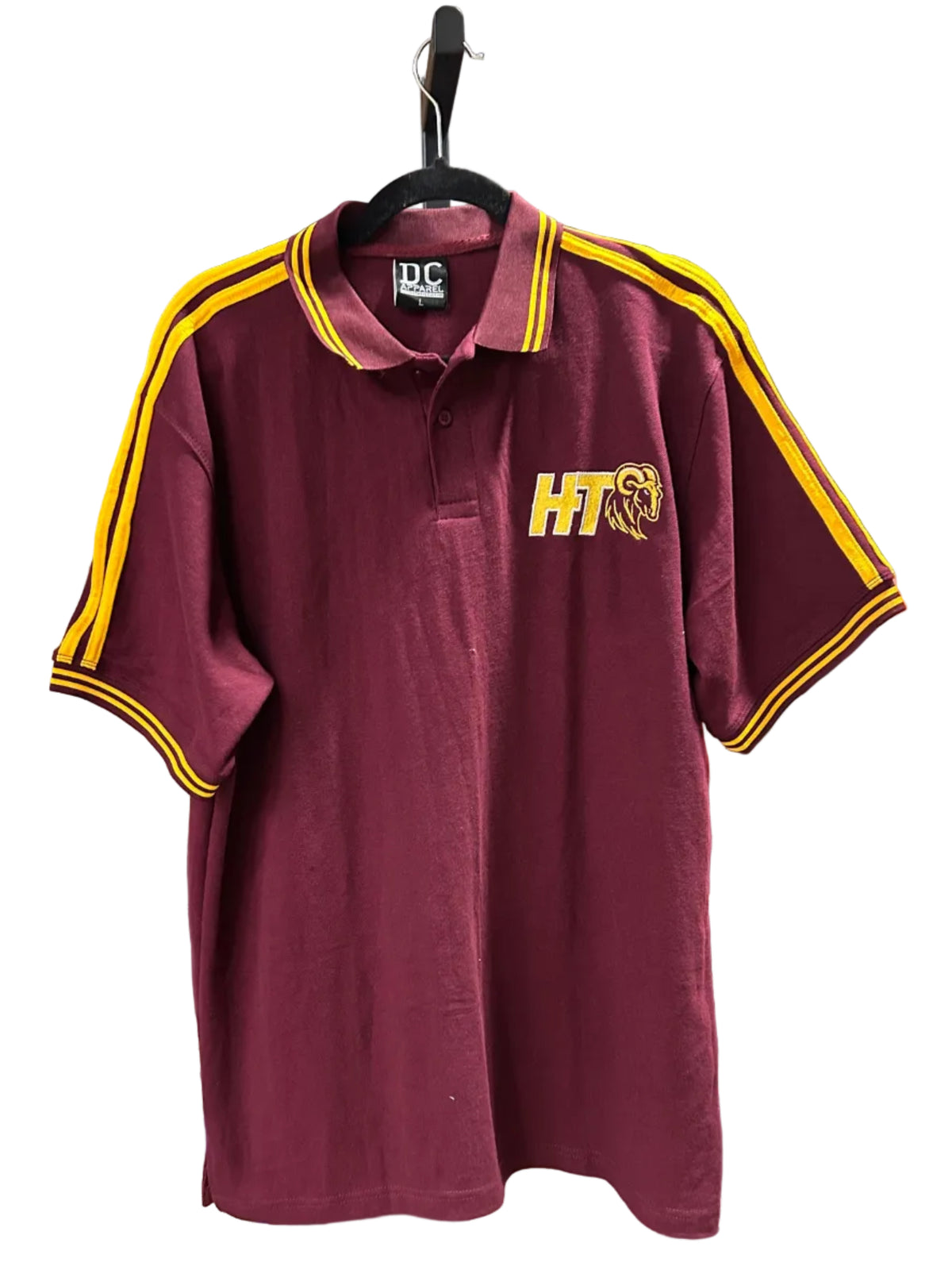 Huston-Tillotson University HBCU HT Rams Maroon Polo Shirt 3