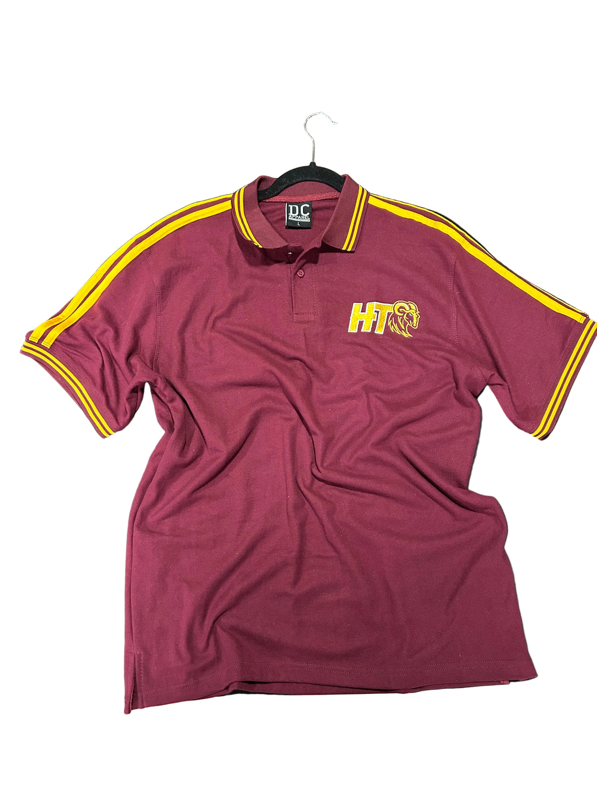 Huston-Tillotson University HBCU HT Rams Maroon Polo Shirt 4
