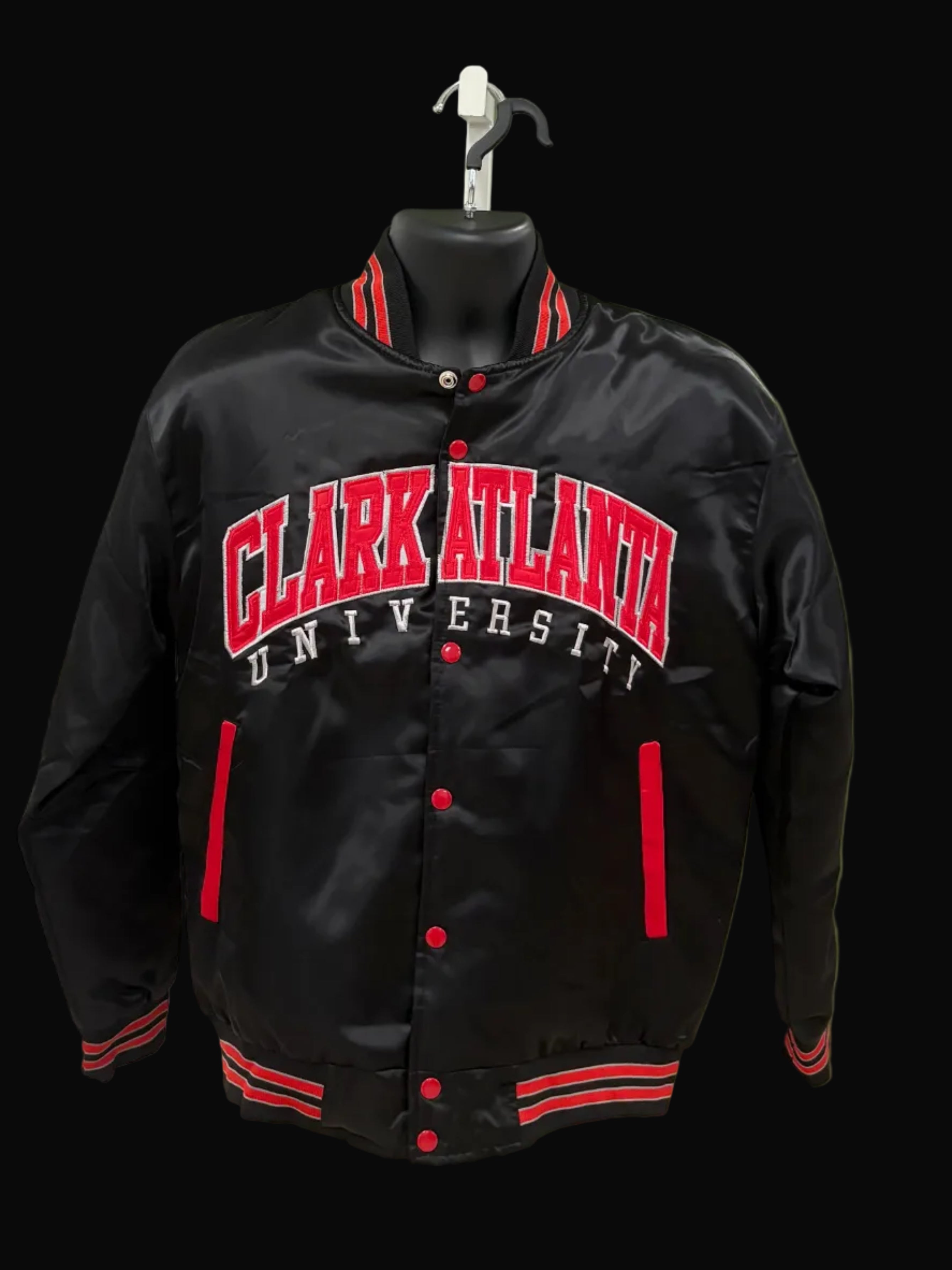 Clark Atlanta University Satin Bomber Jacket Mens 1