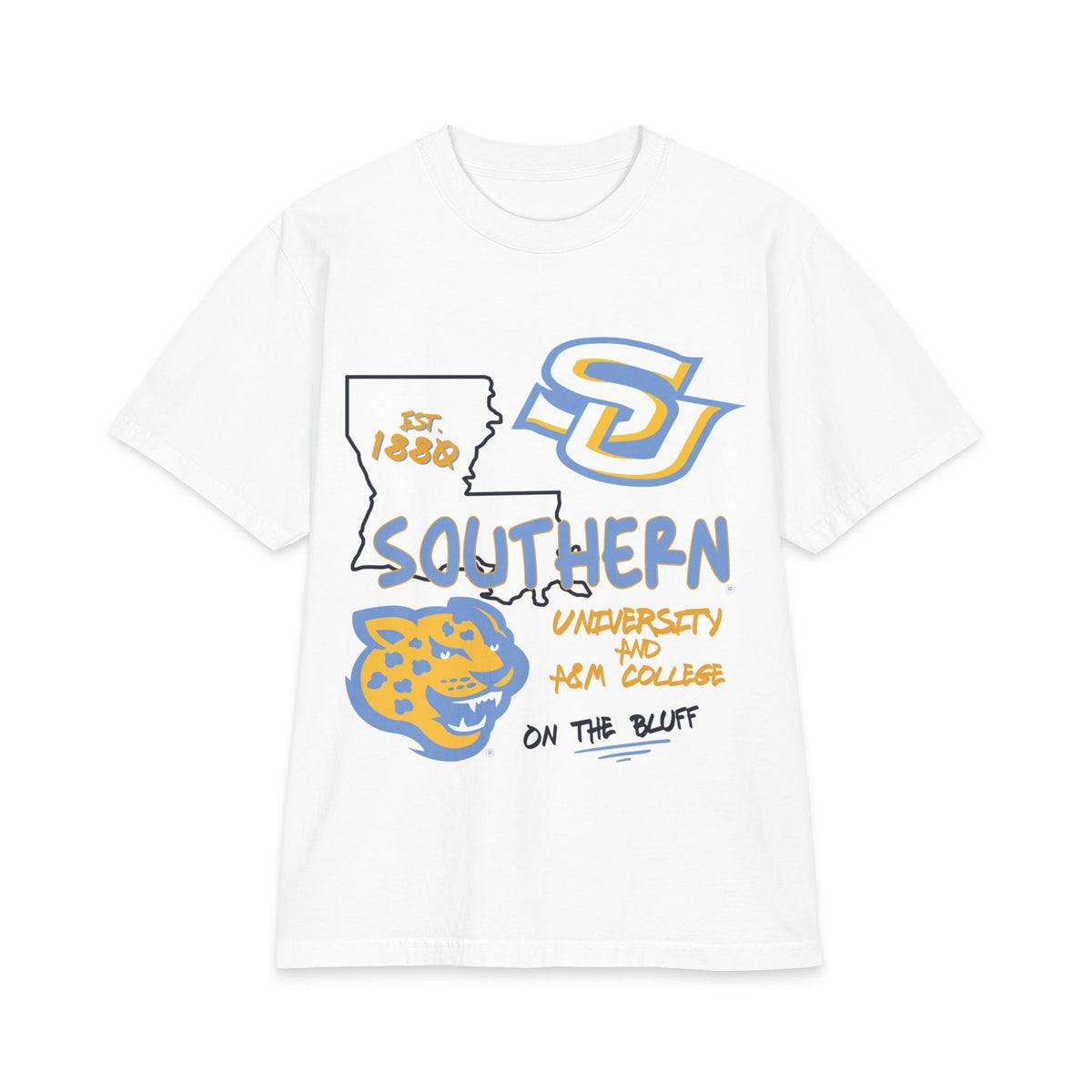 Southern University State Sketch Tee