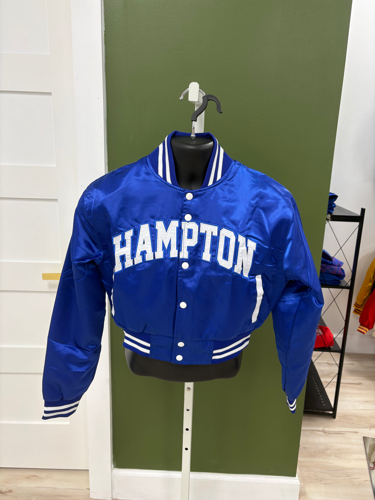 Crop Hampton Bomber Jacket