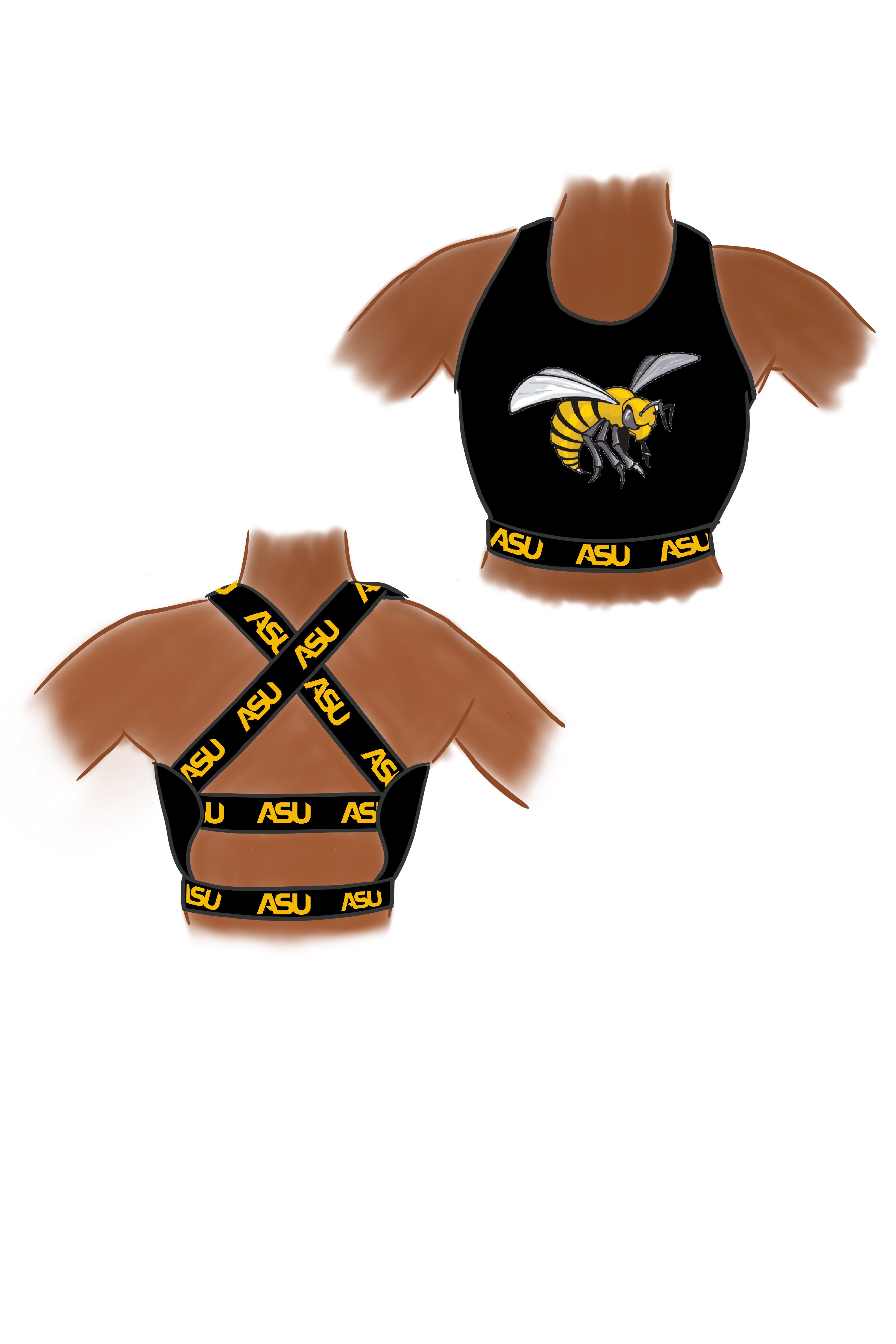 Alabama State Fitness Top (Sports Bra) - alternate view