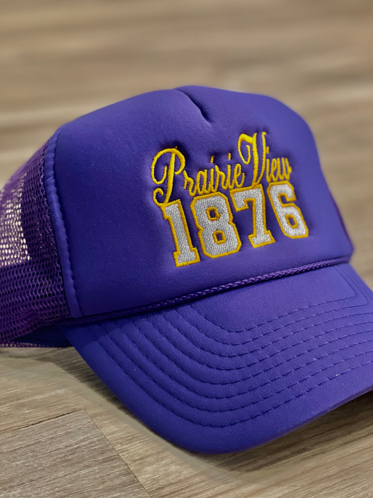 Prairie View 1876 Mesh Baseball Cap - detail view