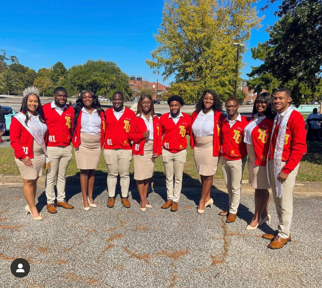 Varsity Sweater: Tuskegee Red - alternate view