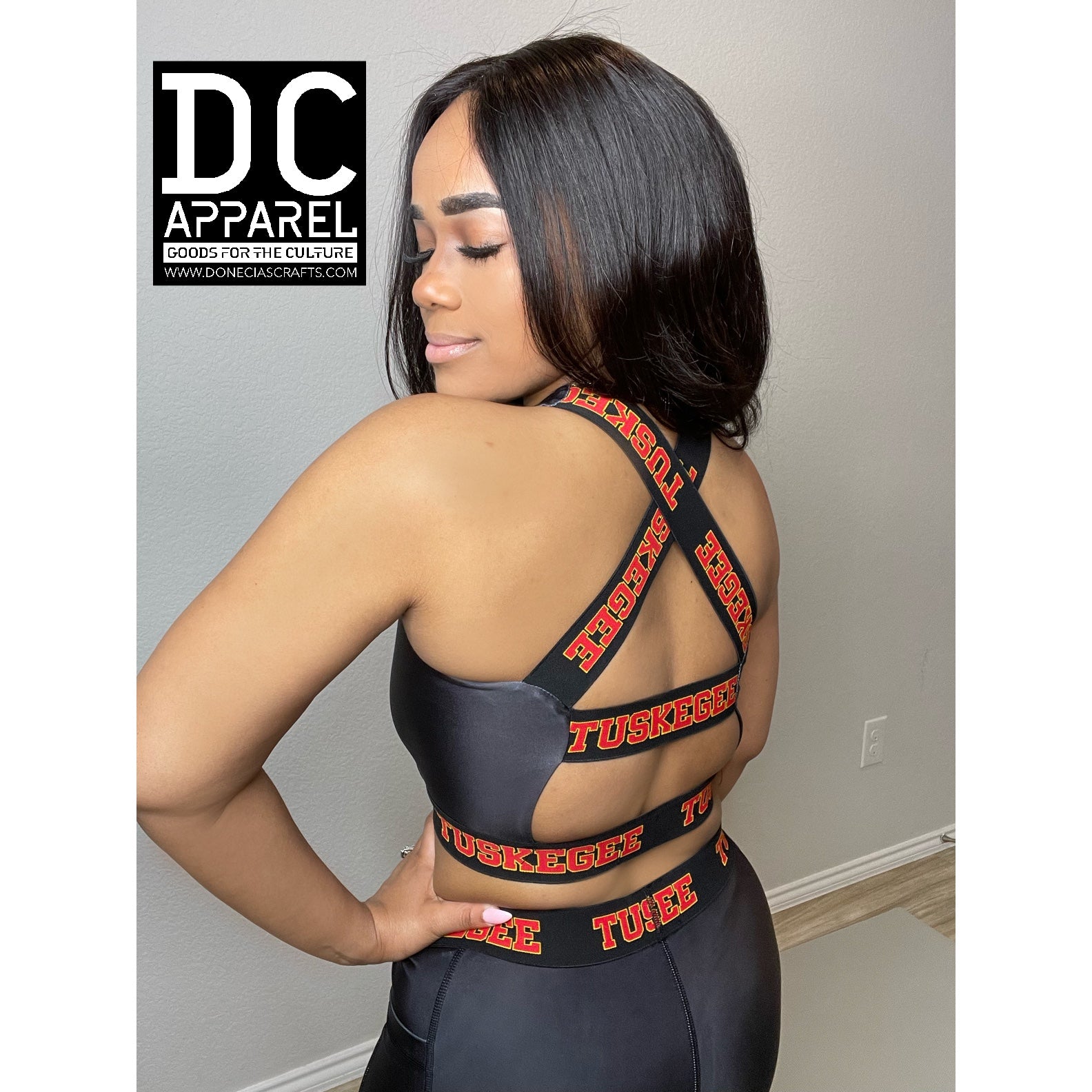 Tuskegee University Fitness Crop Top (Sports Bra)