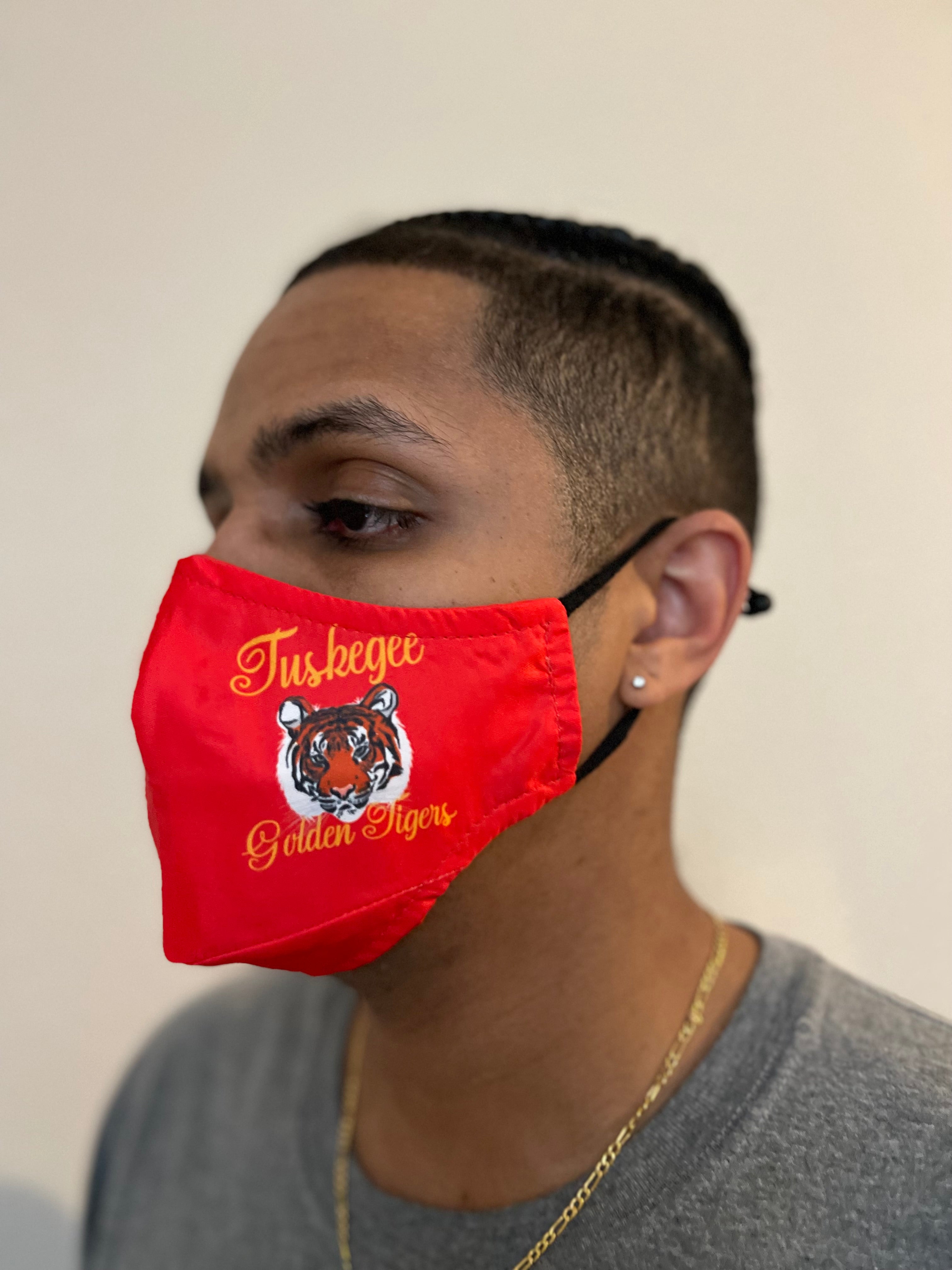 Tuskegee Golden Tigers Adjustable Face Mask