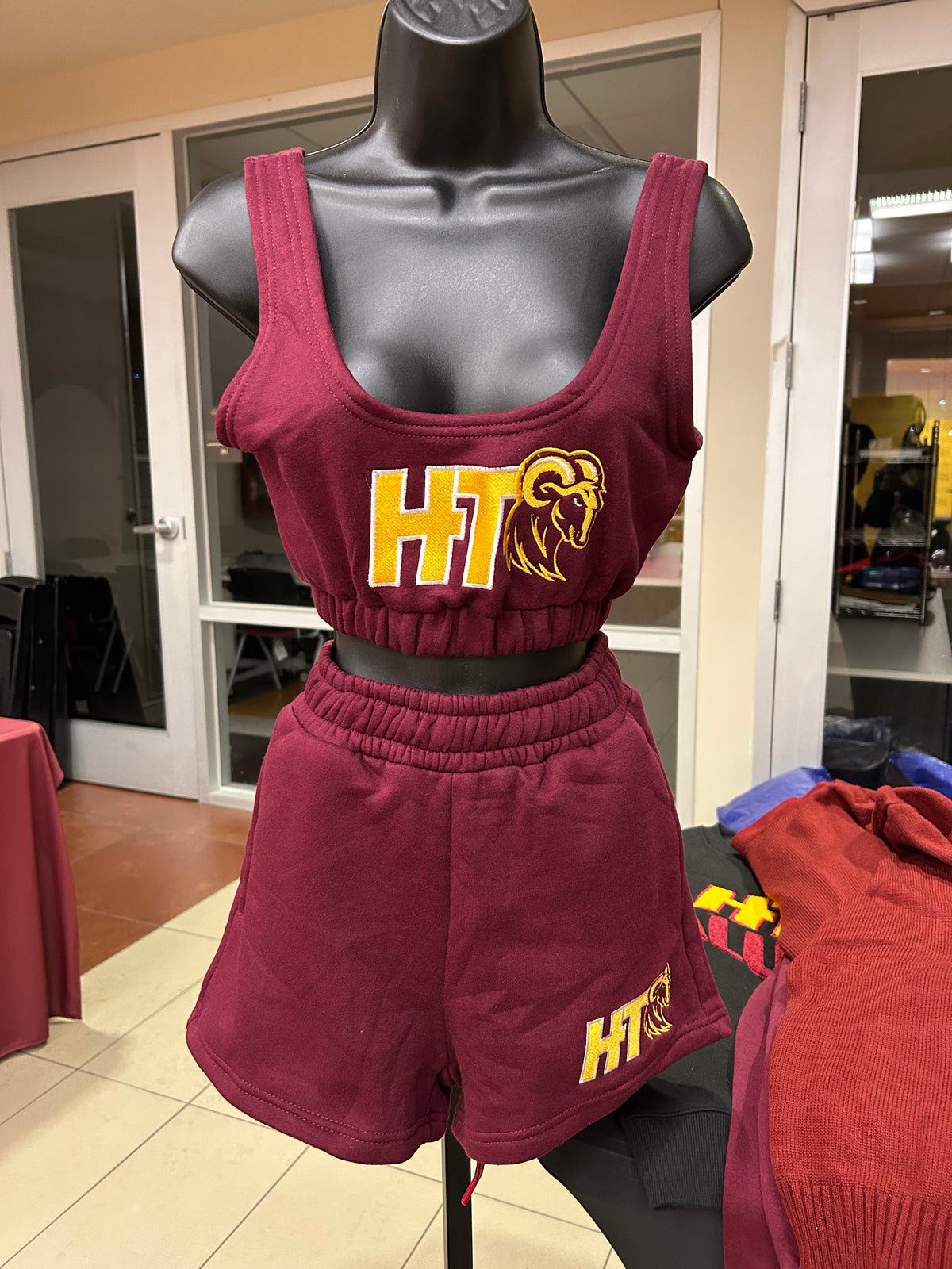 HT Ram Fleece Bra | Huston-Tillotson Sports Bra | DC Apparel