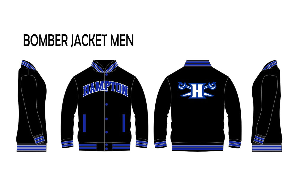 Hampton Bomber Jacket | Hampton University HBCU Satin Jacket | DC Apparel