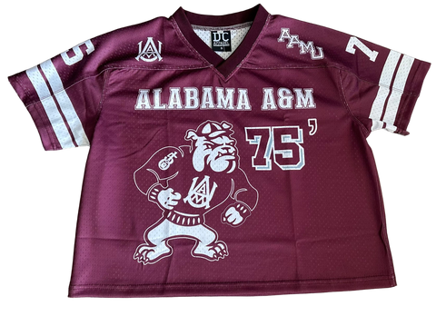 Alabama A&M Bulldogs Crop Football Jersey