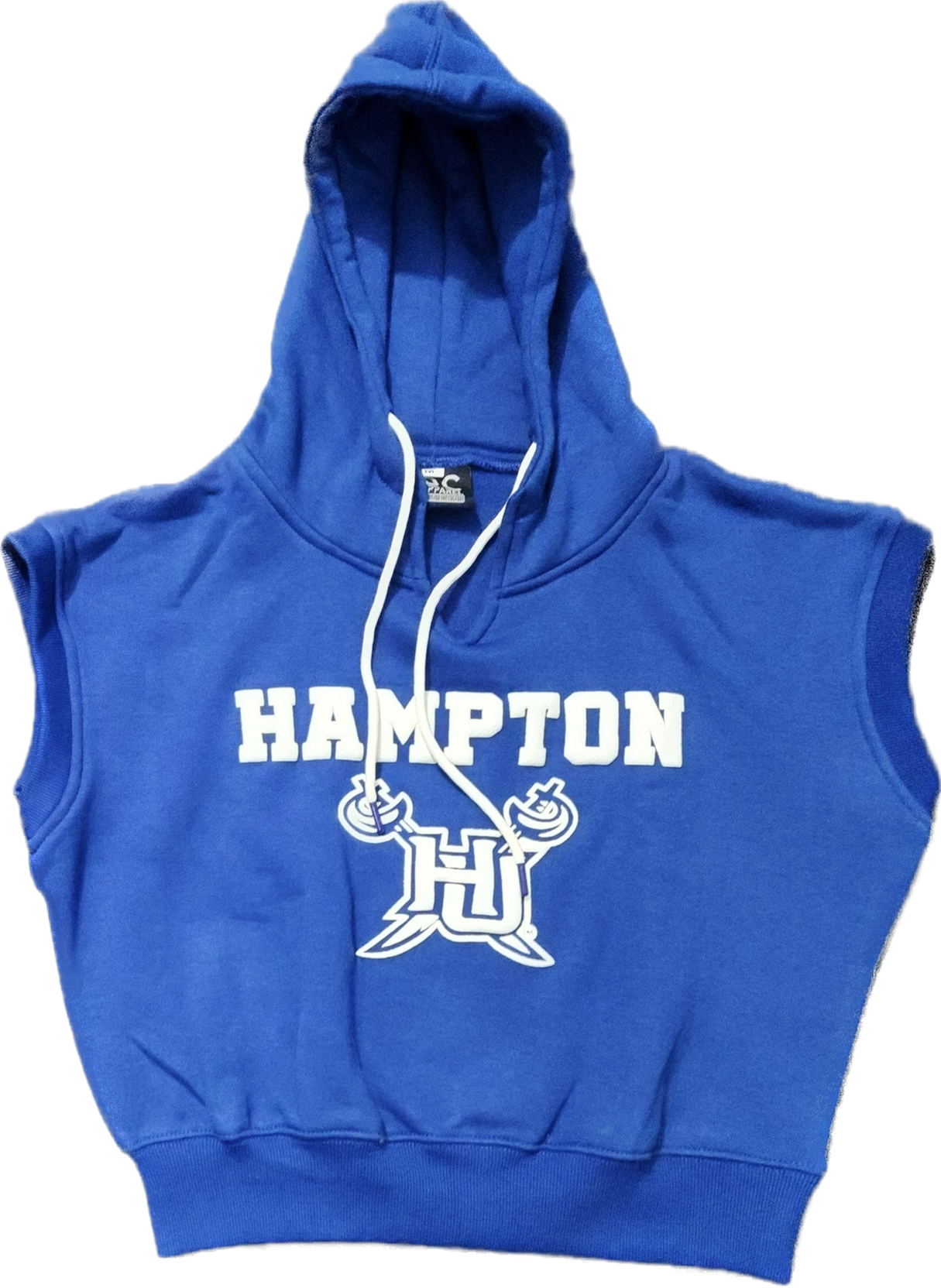 Hampton University Crop Sleeveless Hoodie Set