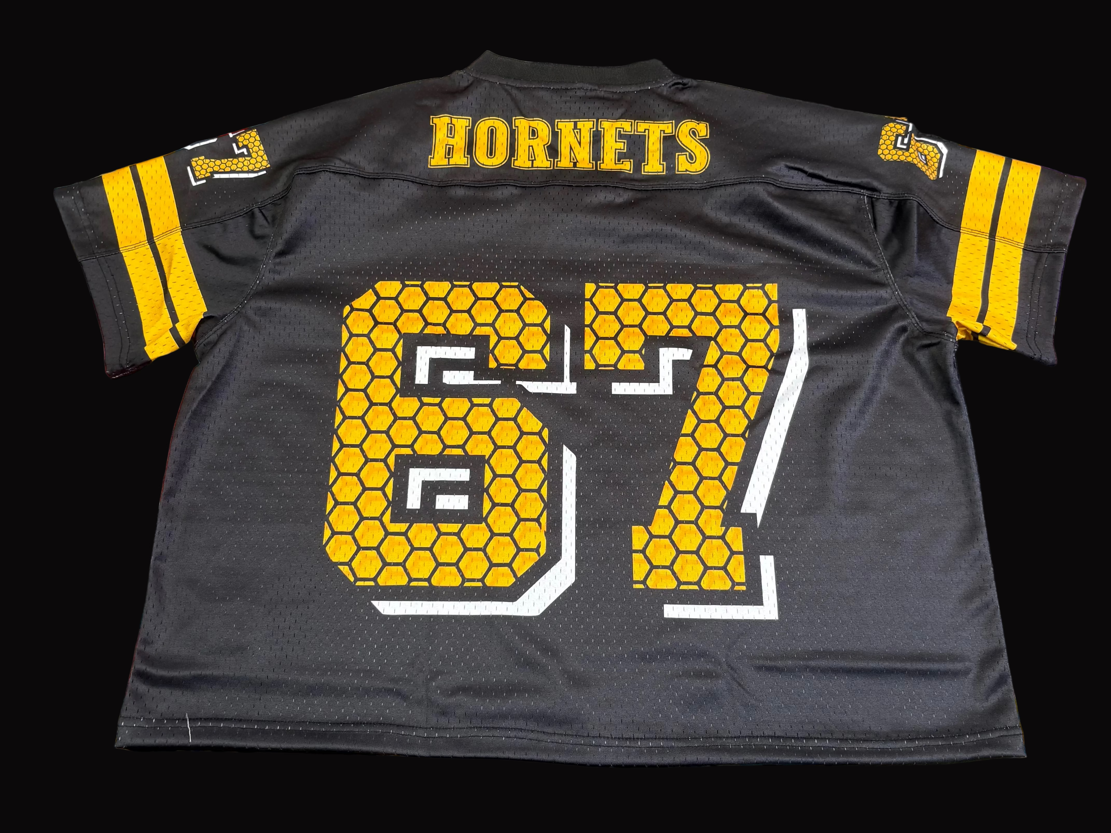 Alabama State Hornets Crop Football Jersey - detail view