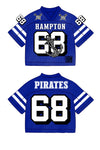 Hampton Pirates Crop Football Jersey