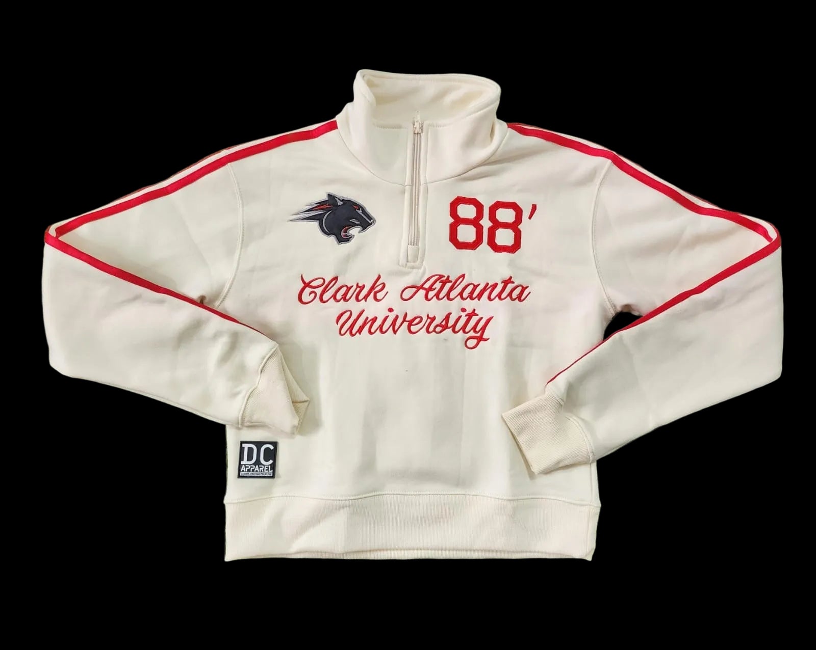 Clark Atlanta University Crop Quarter Zip Pullover