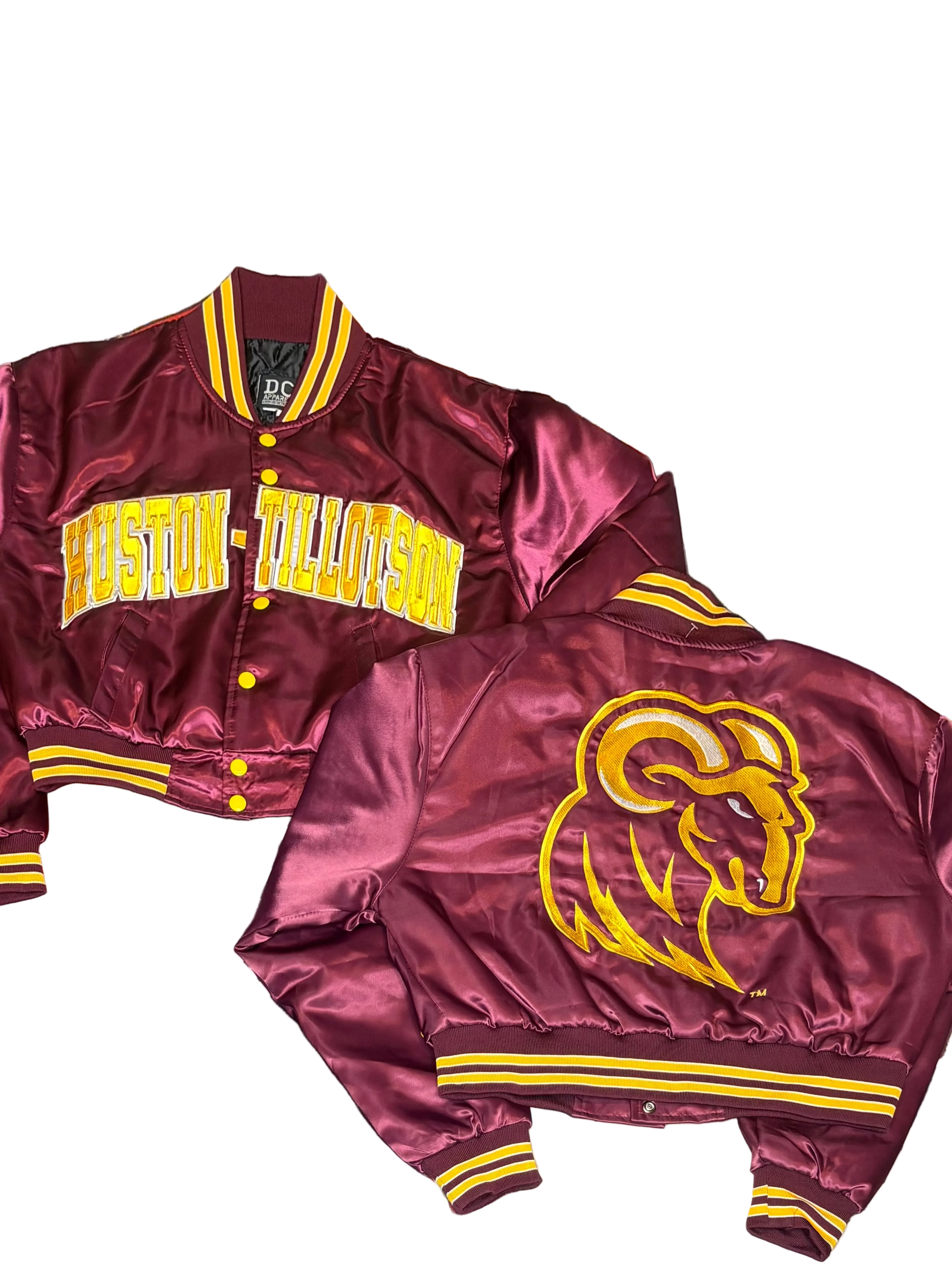 Crop Huston-Tillotson Bomber Jacket