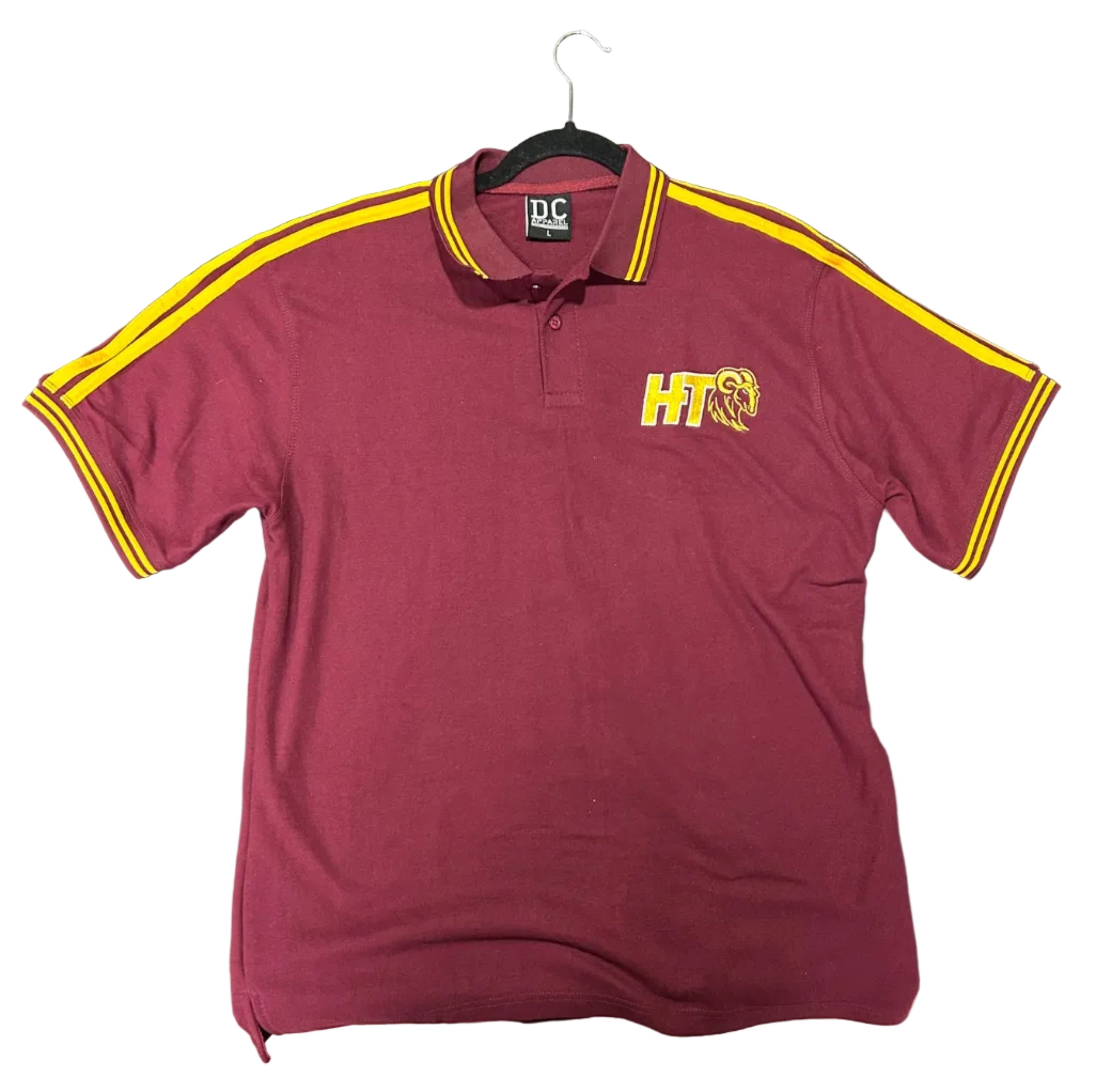 Huston-Tillotson University HBCU HT Rams Maroon Polo Shirt
