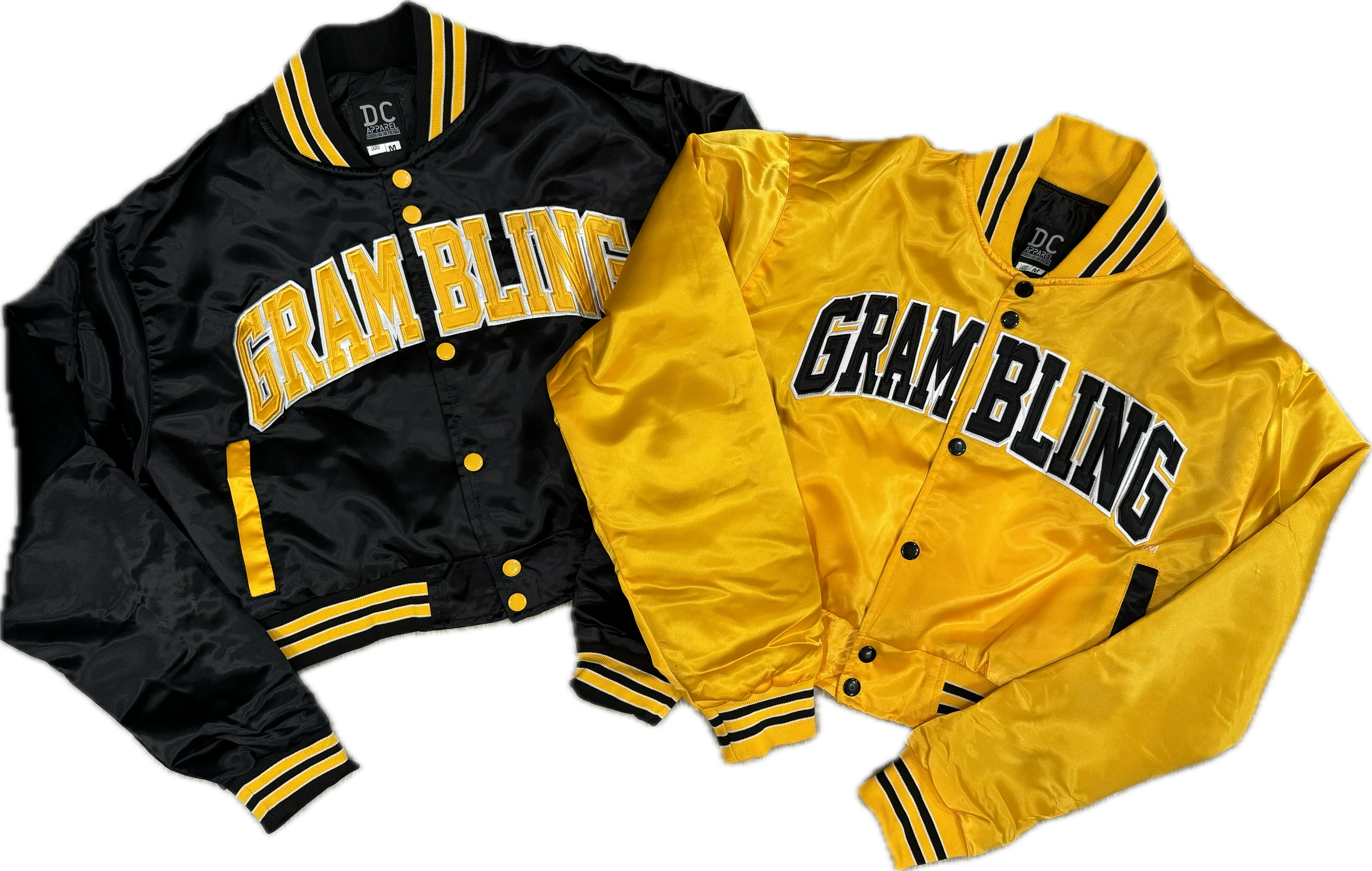 Crop Grambling Bomber Jacket