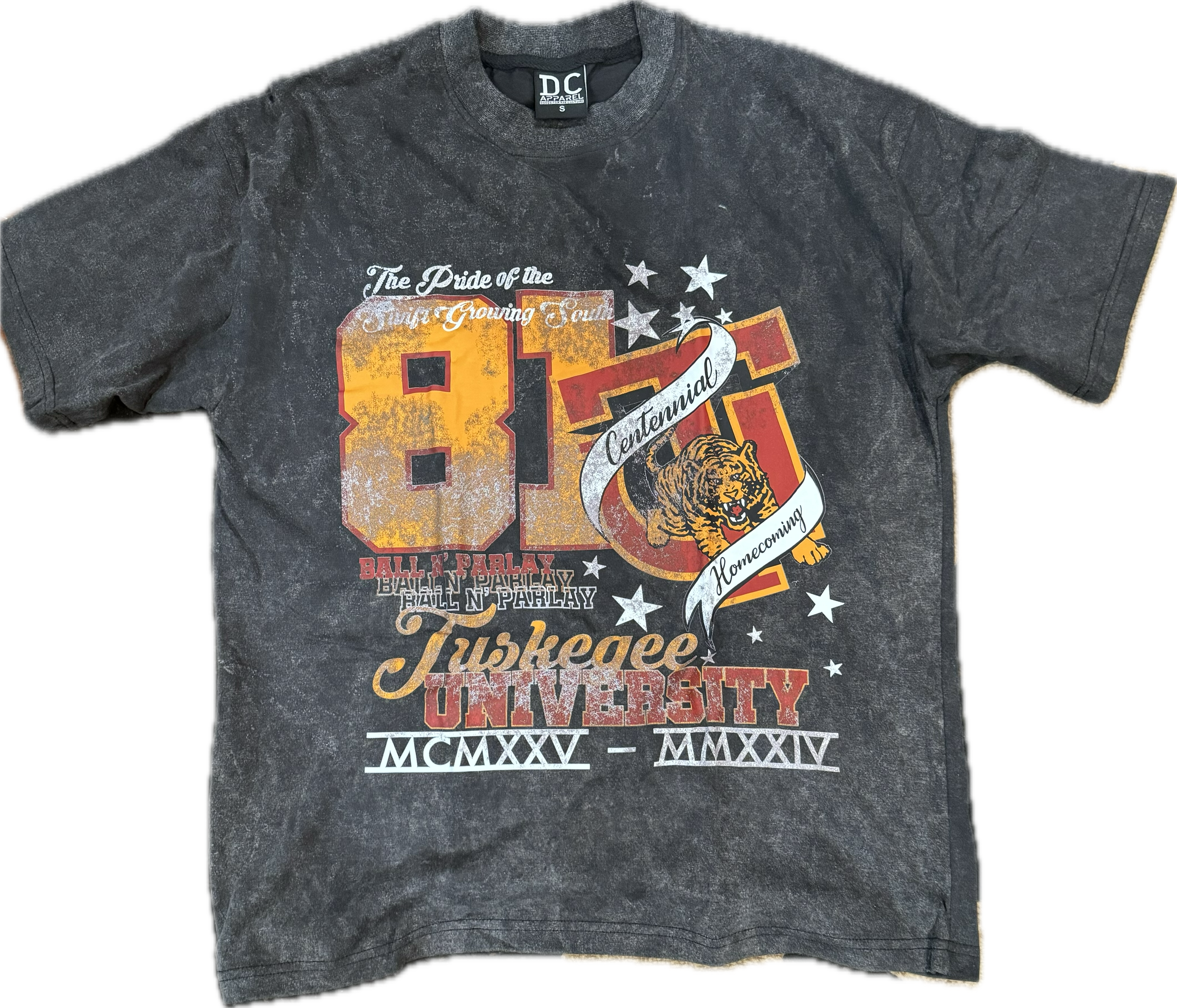 Tuskegee University Cenennial Homecoming Acid Wash T-Shirt