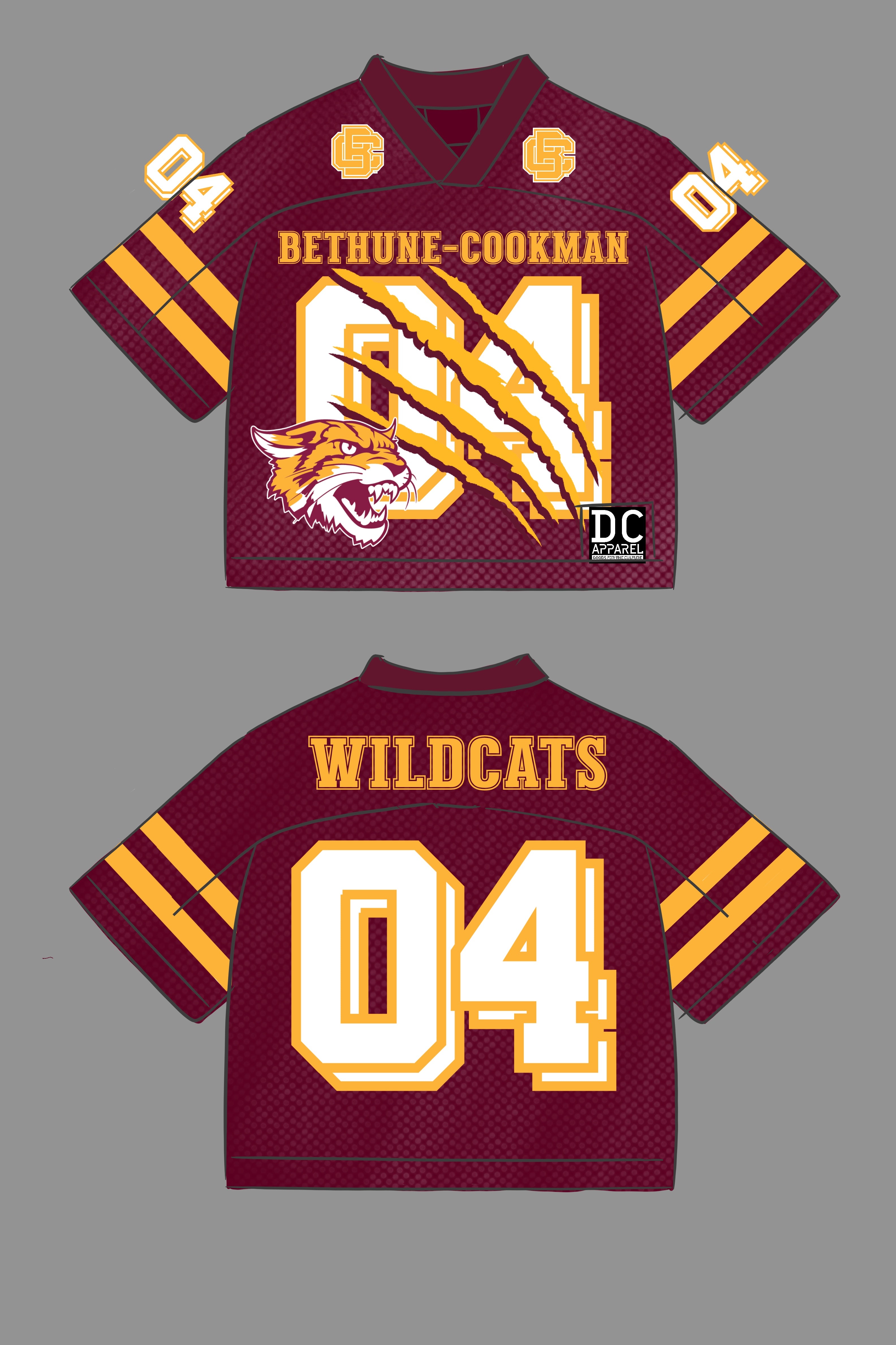 Bethune-Cookman Crop Football Jersey