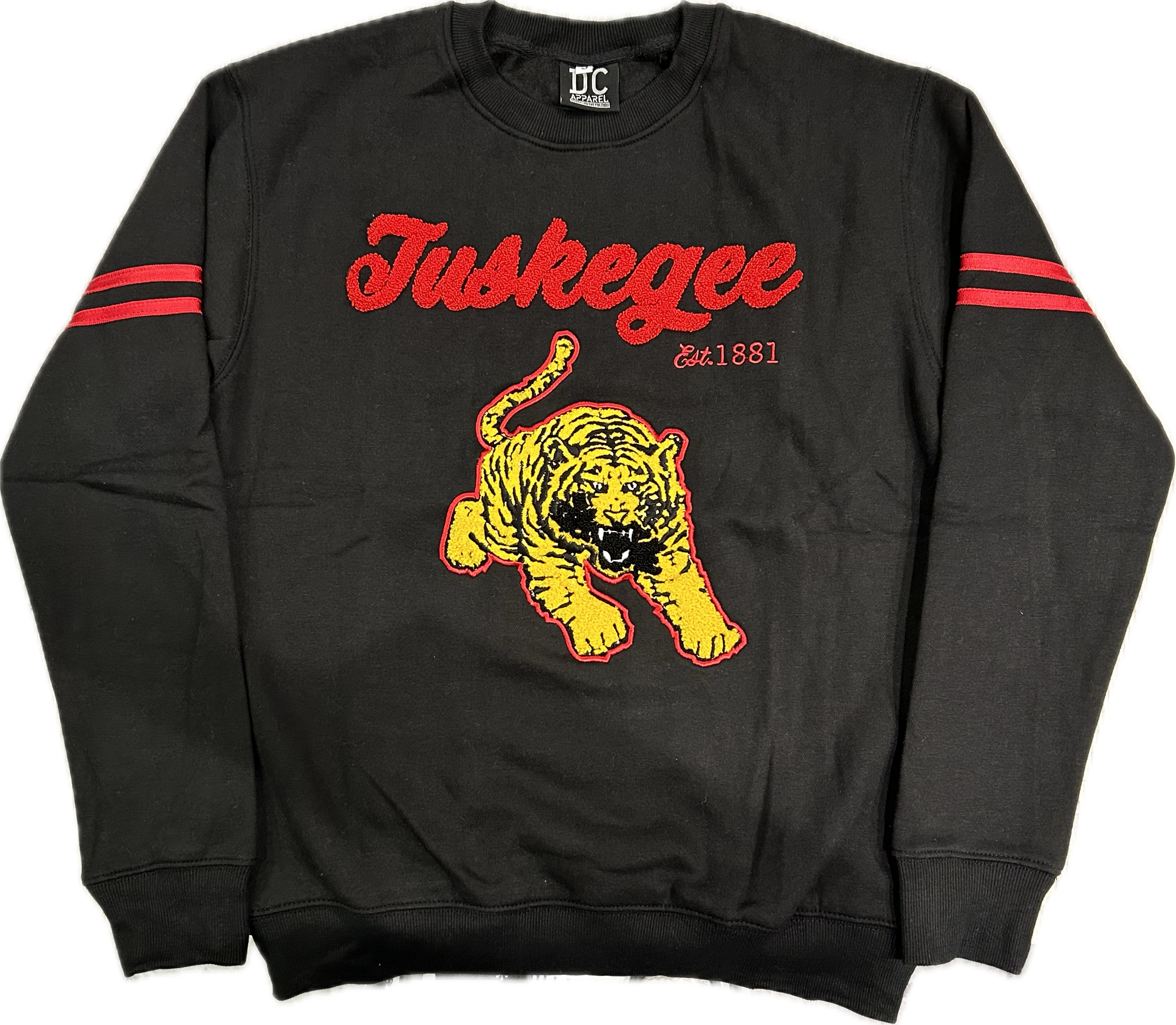 Black Tuskegee Golden Tiger Vintage Sweatshirt | HBCU Apparel