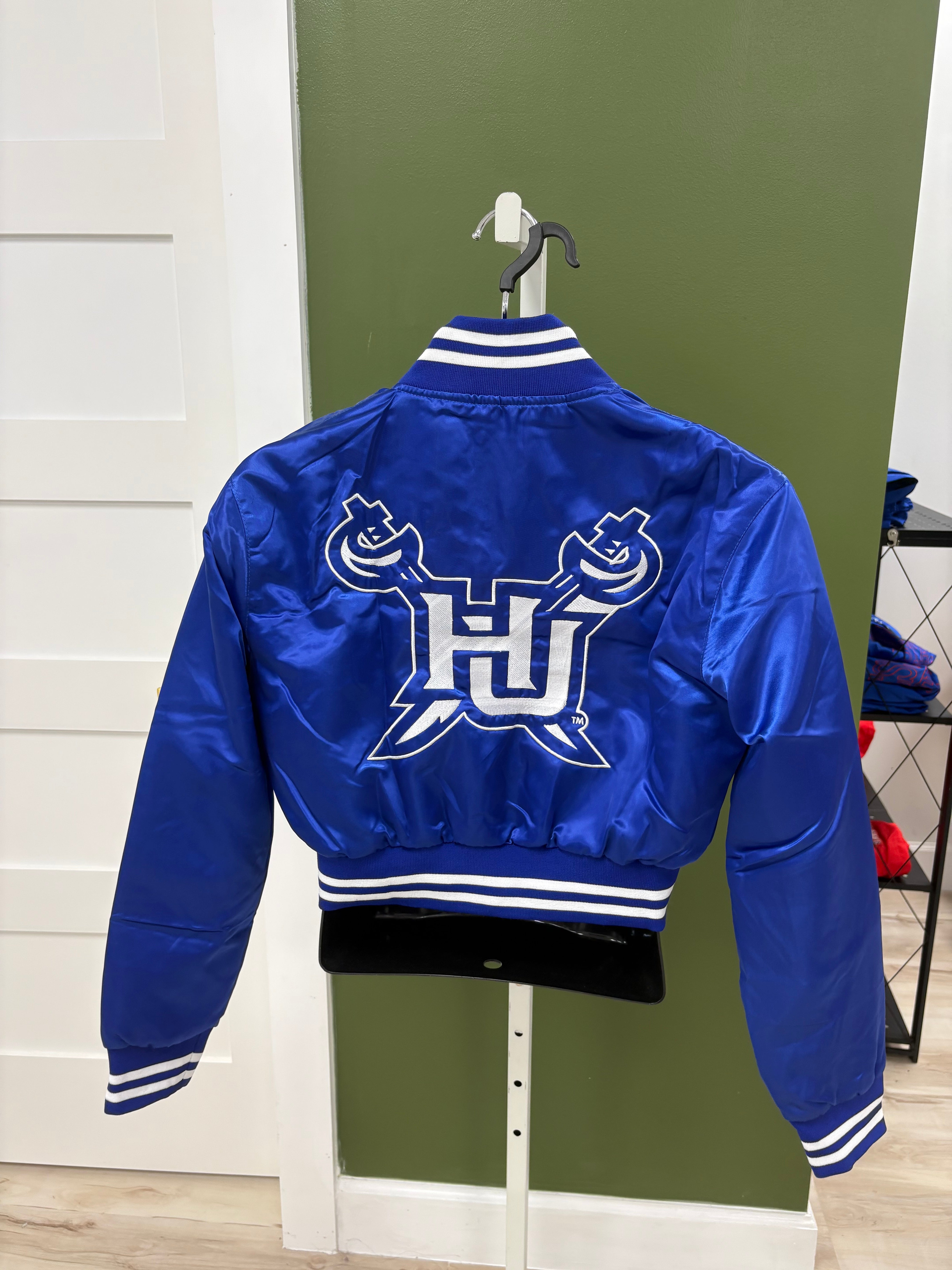 Crop Hampton Bomber Jacket
