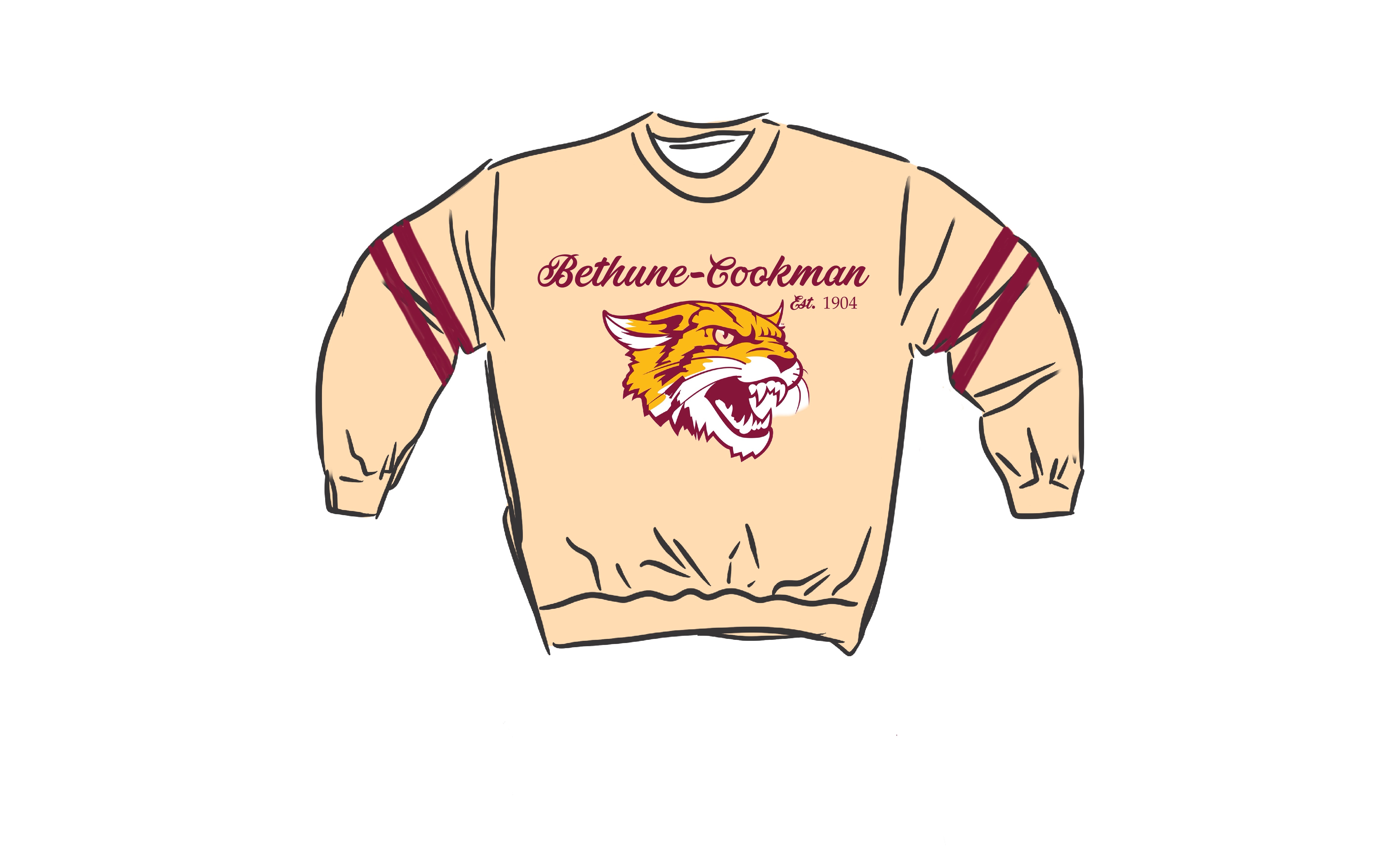 Kids Bethune Cookman Vintage Sweatshirt