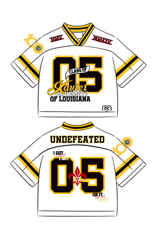 XULA C/O 05’ CROP TAILGATE FOOTBALL JERSEY