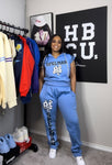 Spelman Est. 81 Crop Sleeveless Hoodie Set