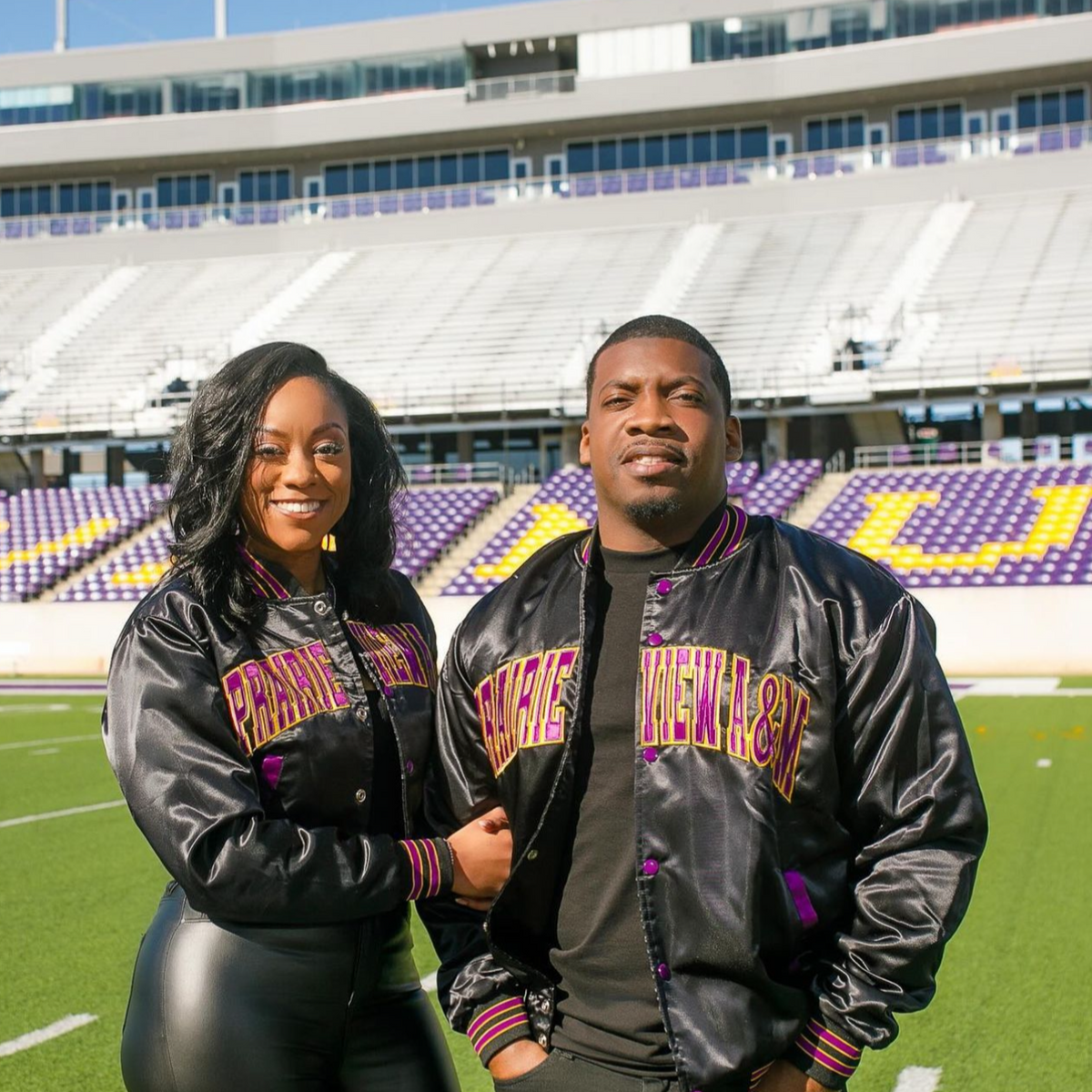 Prairie View A&M Bomber Jacket | Premium HBCU Satin Jacket