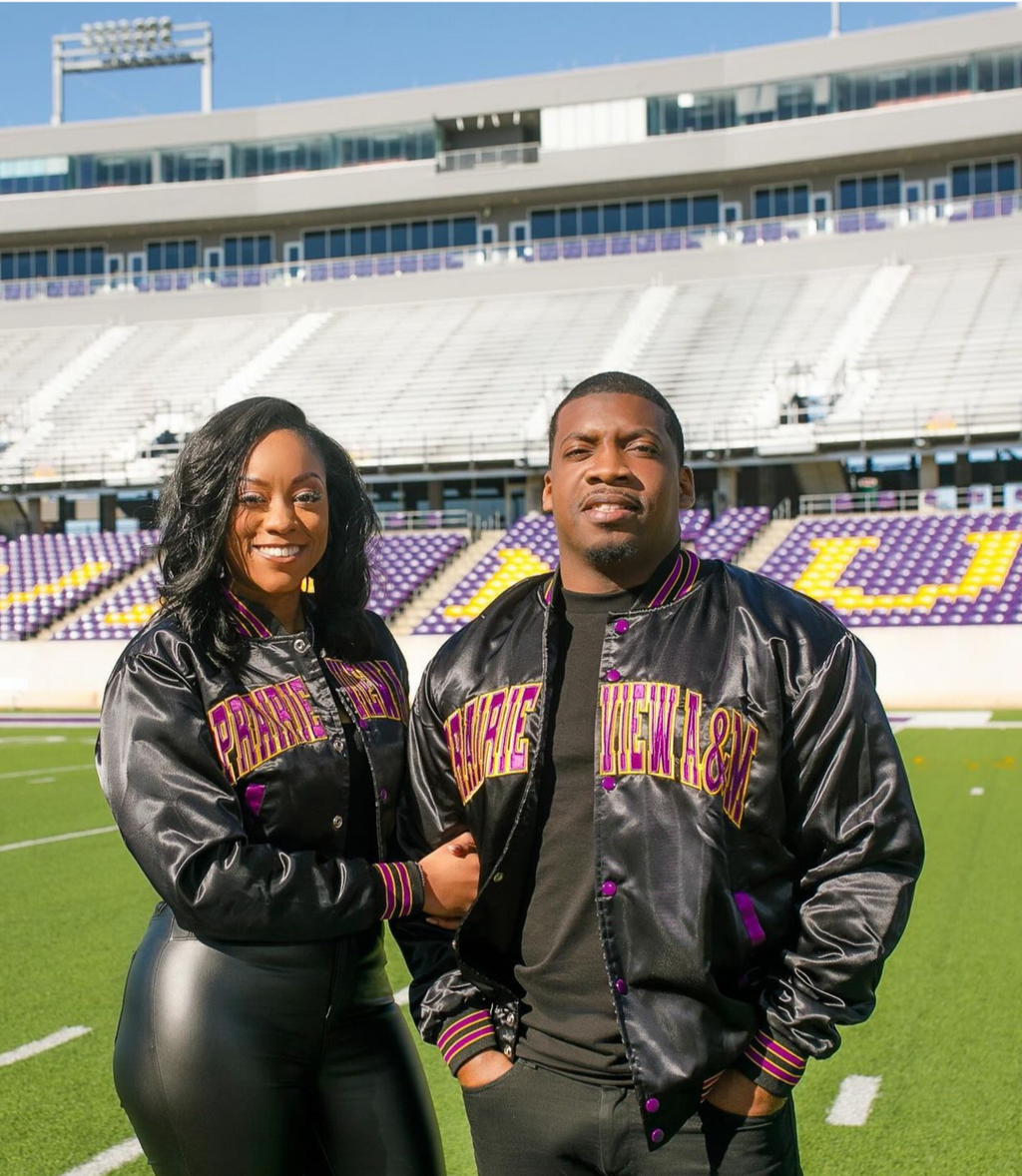 Prairie View A&M Bomber Jacket | Premium HBCU Satin Jacket