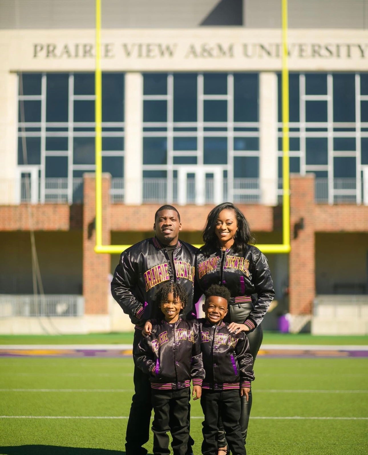Prairie View A&M Bomber Jacket | Premium HBCU Satin Jacket