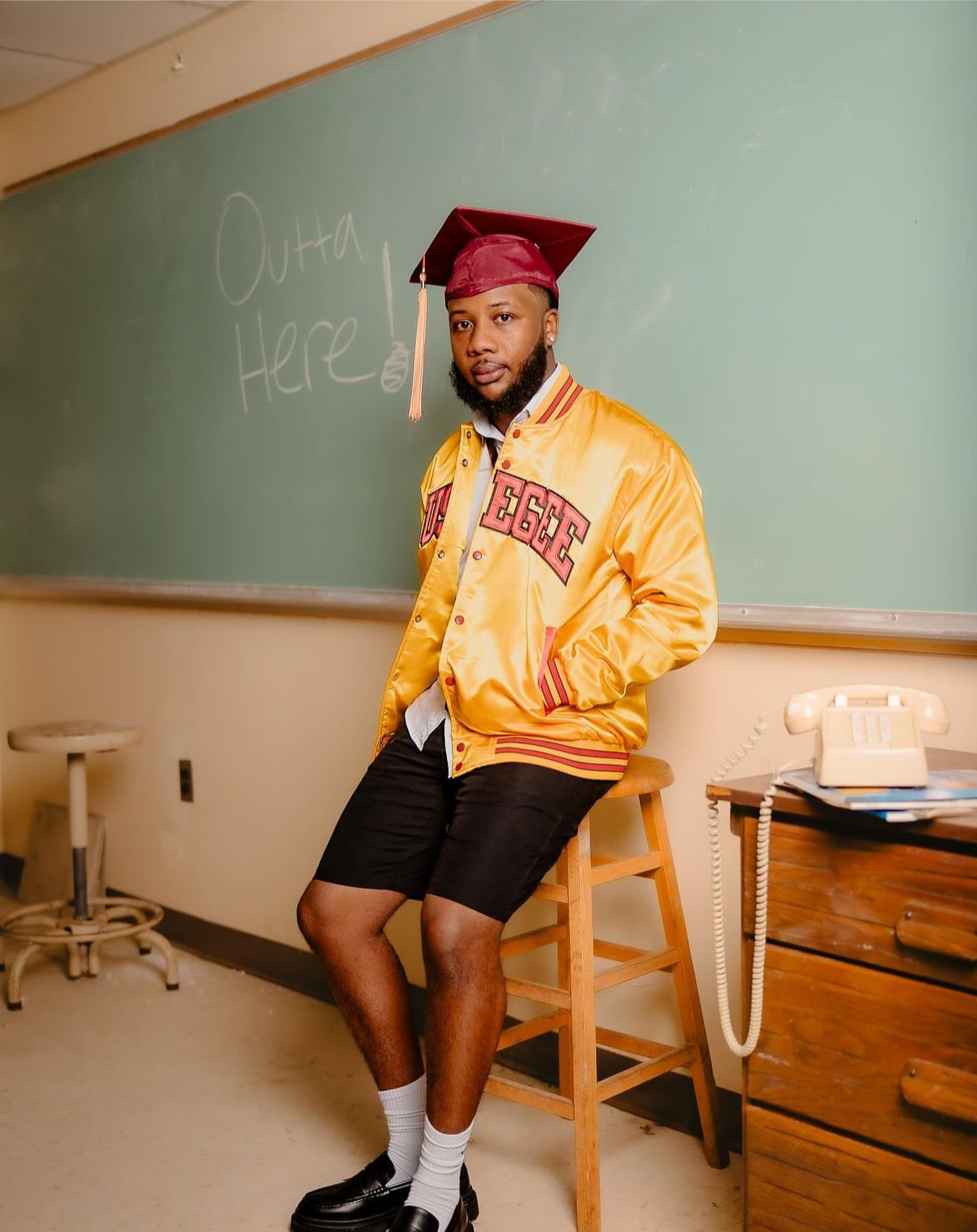 Tuskegee Bomber Jacket | Premium HBCU Satin Jacket | Tuskegee