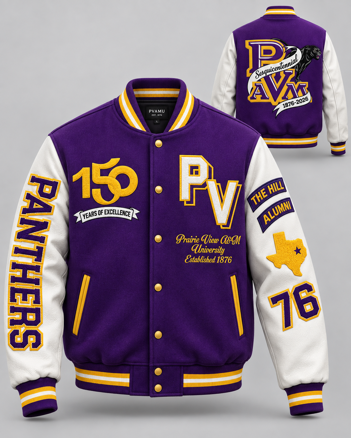 Prairie View A&M University Sesquicentennial Letterman Jacket: Limited Edition