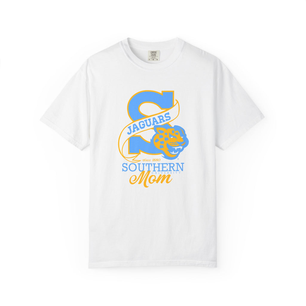 southern university jersey dress Mom Varsity T-Shirt | Jaguar Pride HBCU Apparel opera glamour style Petite Sleeveless Compression Floor Color:Dark Roast Herringbone printed graphics on the