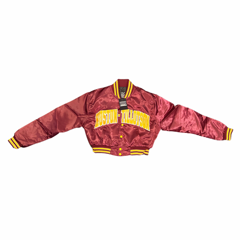 Crop Huston-Tillotson Bomber Jacket