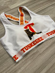 Varsity Sports Bra: Tuskegee Cross Back